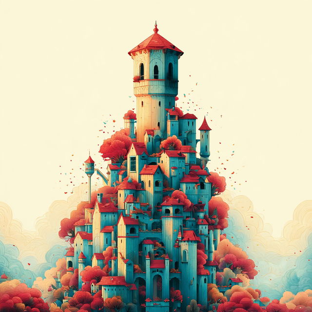 Castellacanto style, Midjourney V8.2, render 2 of 4