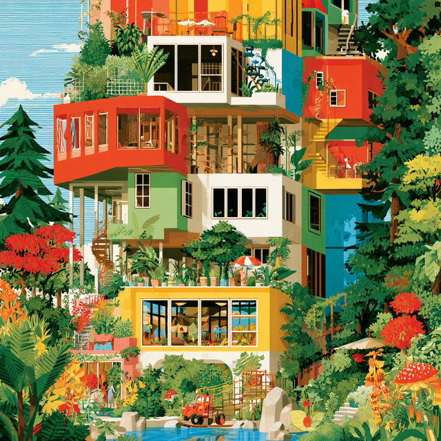 Hortivista style, Midjourney V8.2, render 3 of 4