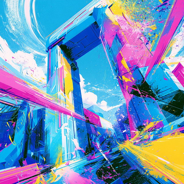 Chromastop Motionworks style, Midjourney V8.2, render 4 of 4