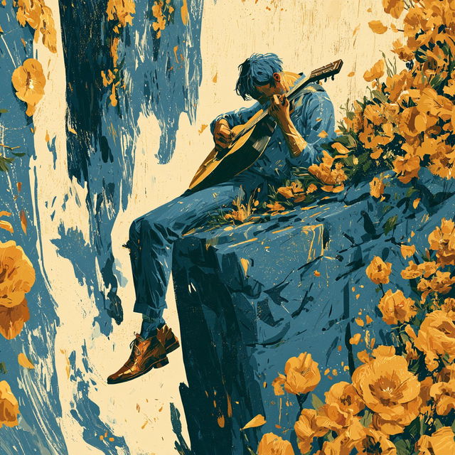 Ochre Wake style, Midjourney V8.2, render 3 of 4
