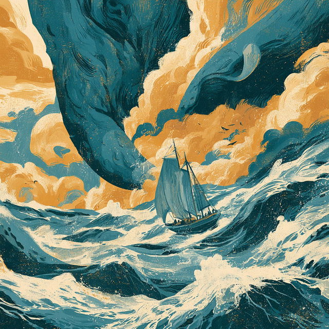 Ochre Wake style, Midjourney V8.2, render 2 of 4