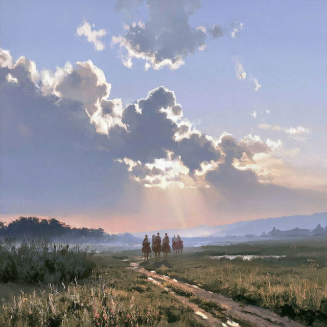 Cloudscar Canticle style, Midjourney V8.2, render 1 of 4