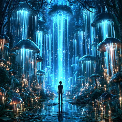 Biolumencity style (SREF codes), Midjourney V8.2