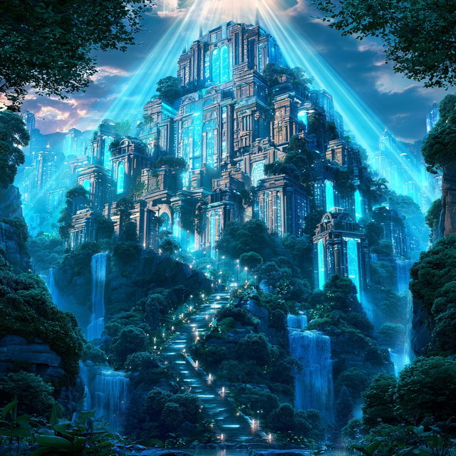Biolumencity style, Midjourney V8.2, render 4 of 4