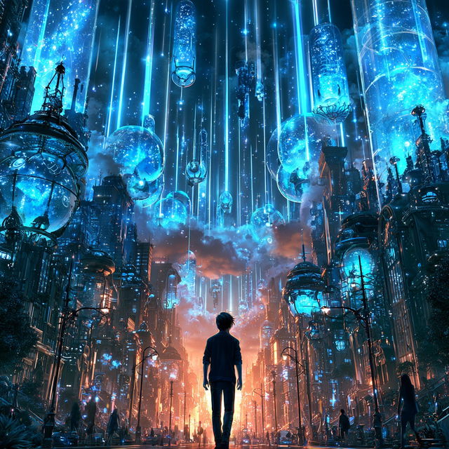 Biolumencity style, Midjourney V8.2, render 3 of 4