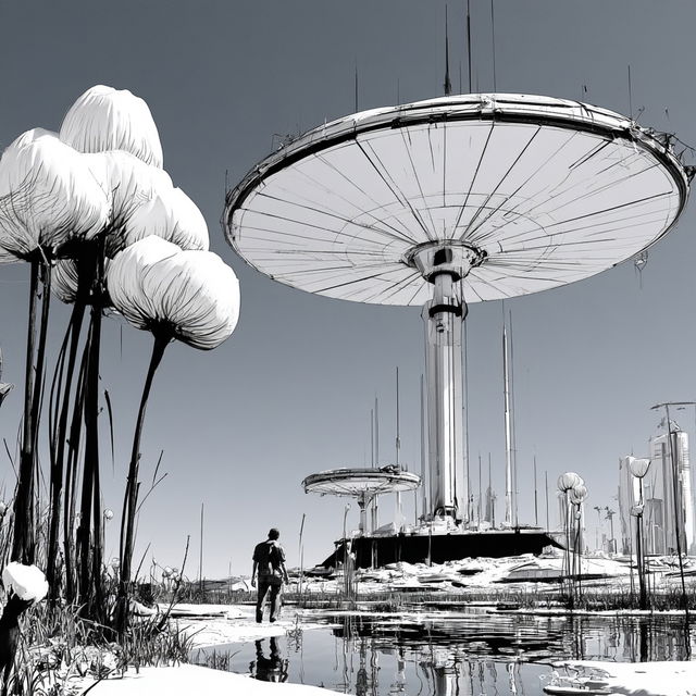 Satellite Jacquard style, Midjourney V8.2, render 4 of 4