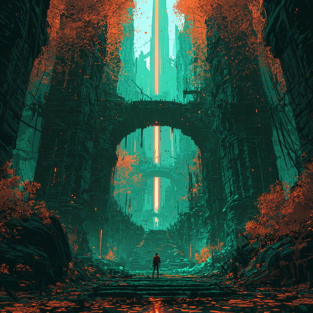 Canyon Gate Rumba style, Midjourney V8.2, render 4 of 4