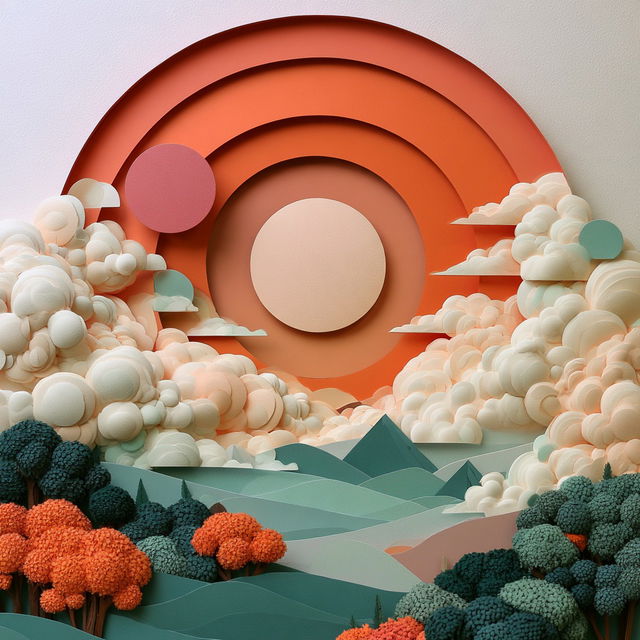 Katazome Facetwork style, Midjourney V8.2, render 2 of 4