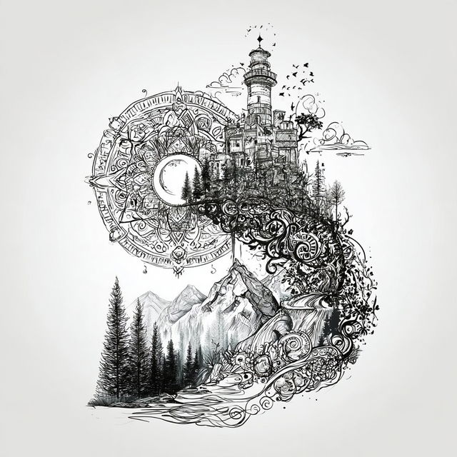 Tessurvine style, Midjourney V8.2, render 1 of 4
