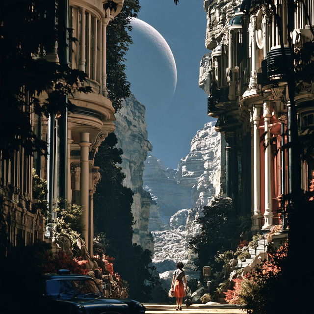 Neocelestism style, Midjourney V8.2, render 2 of 4