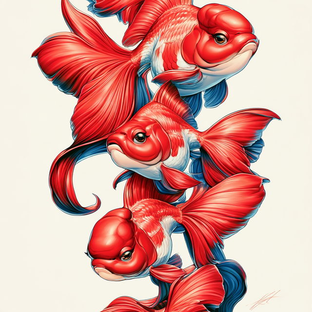 Redblue Ornamentalism style, Midjourney V8.2, render 1 of 4