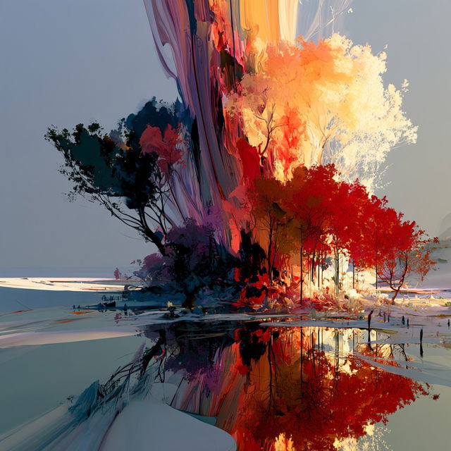 Paintspill Big Top style, Midjourney V8.2, render 3 of 4