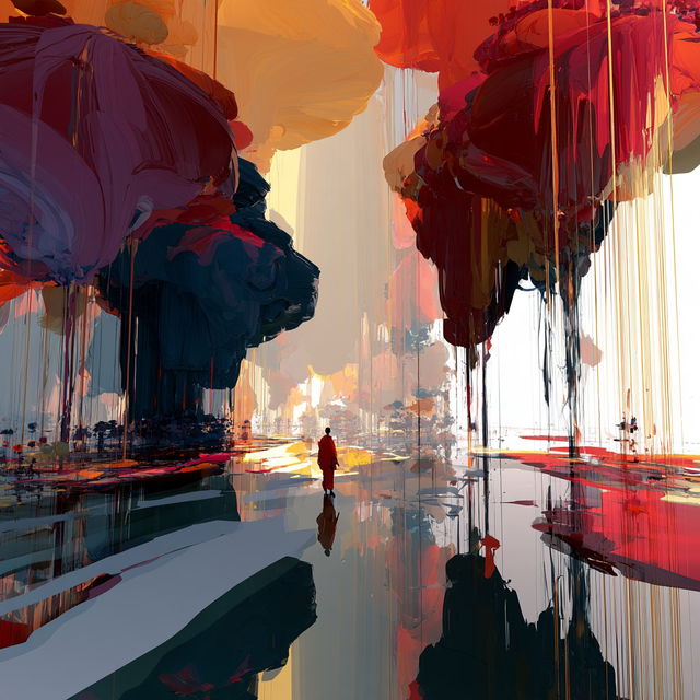 Paintspill Big Top style, Midjourney V8.2, render 4 of 4