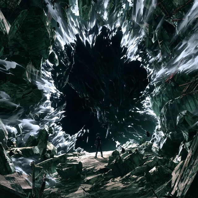 Fumarole Lithopunk style, Midjourney V8.2, render 3 of 4