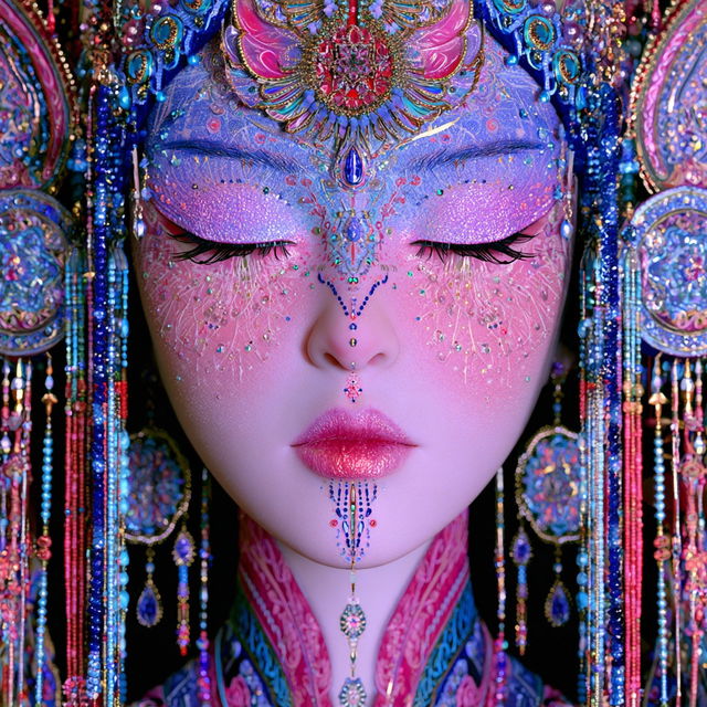 Mosaicourt style, Midjourney V8.2, render 1 of 4