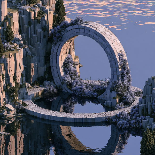 Castellated Terracromancy style, Midjourney V8.2, render 3 of 4