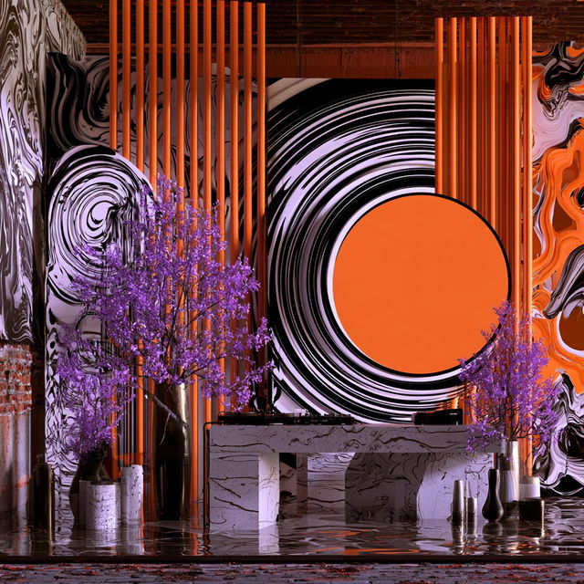 Chromaferric Distortion style, Midjourney V8.2, render 3 of 4