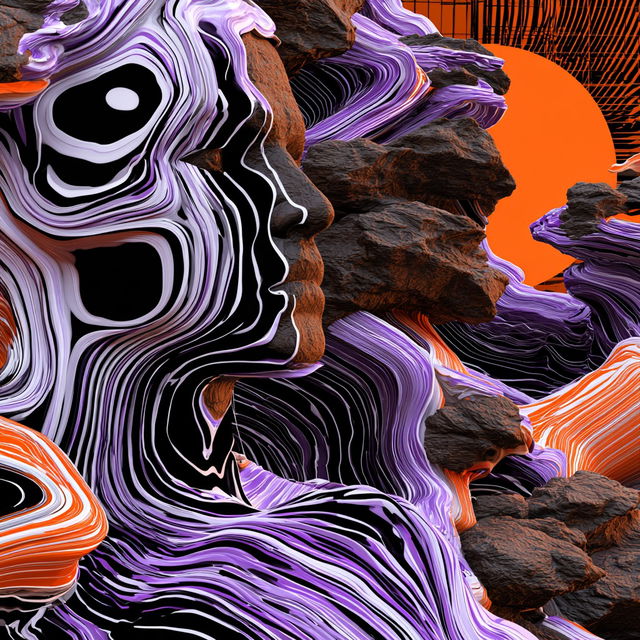Chromaferric Distortion style, Midjourney V8.2, render 4 of 4