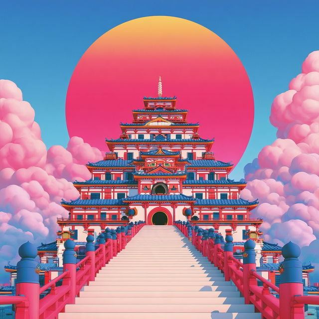 Merribell Pavilion Works style, Midjourney V8.2, render 2 of 4