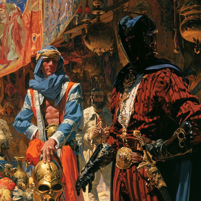 Earl Norem style, Midjourney V8.2, render 4 of 4