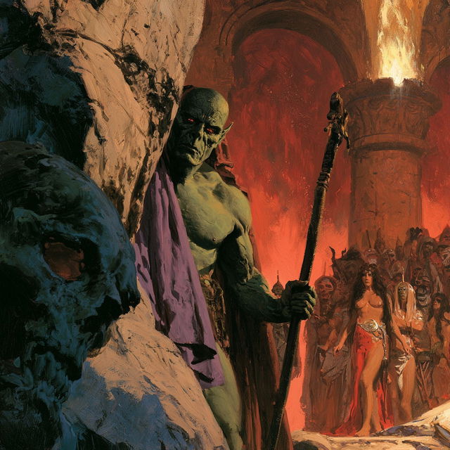 Earl Norem style, Midjourney V8.2, render 3 of 4