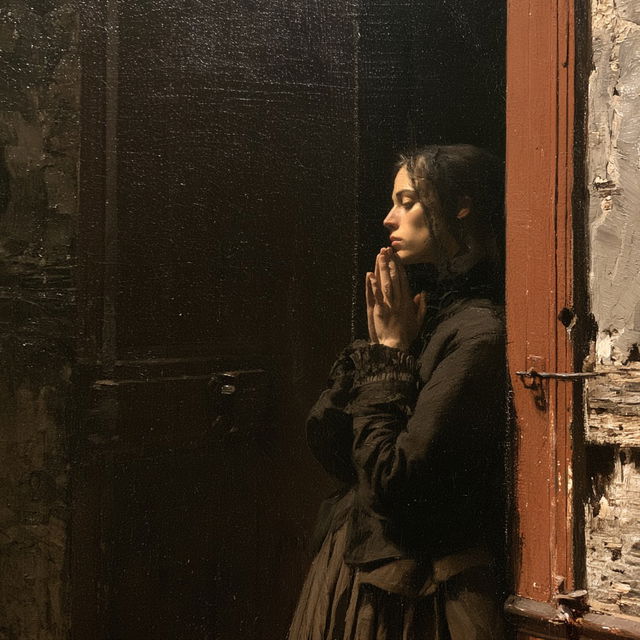 Eastman Johnson style, Midjourney V8.2, render 1 of 4
