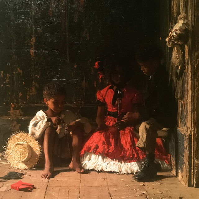 Eastman Johnson style, Midjourney V8.2, render 3 of 4