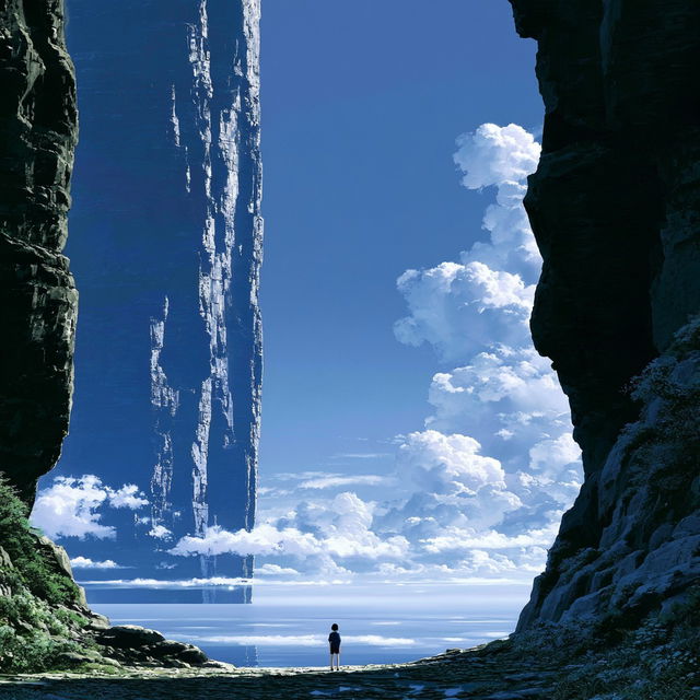 Skywall Monumentalism style, Midjourney V8.2, render 4 of 4
