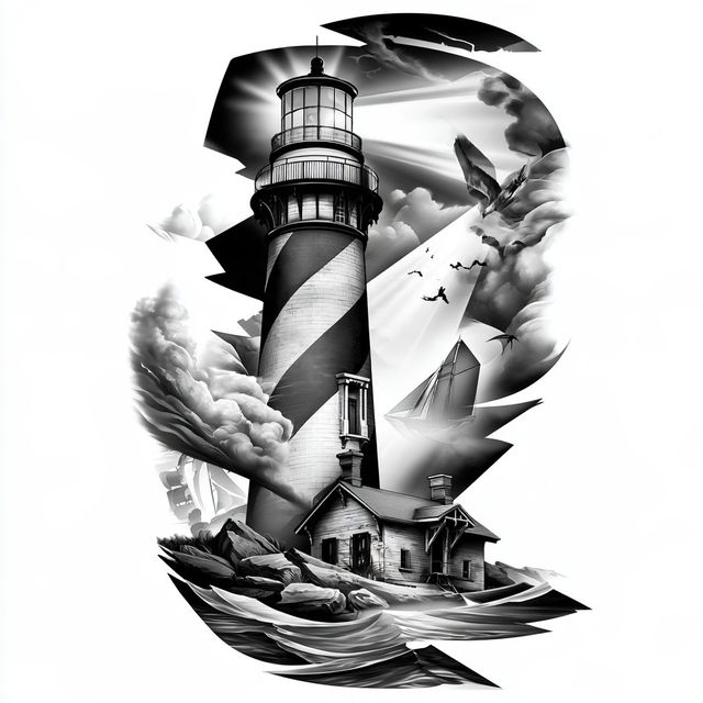 The Lighthouse Ossuary style, Midjourney V8.2, render 3 of 4