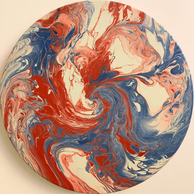 Ebru style, Midjourney V8.2, render 3 of 4