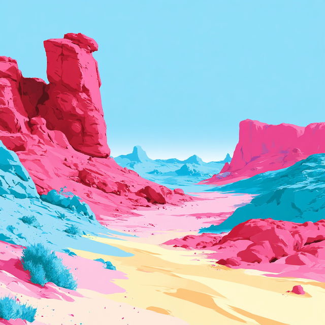 Brightlocked Terrain style, Midjourney V8.2, render 4 of 4