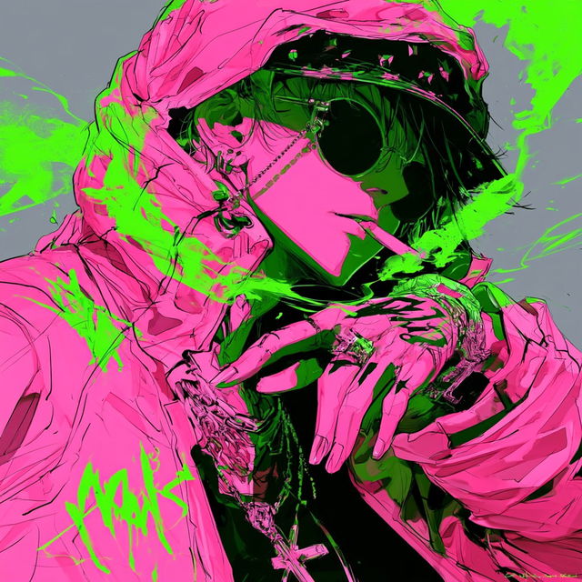Graffitronica style, Midjourney V8.2, render 2 of 4