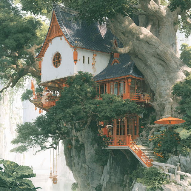 Mistsaffron style, Midjourney V8.2, render 2 of 4