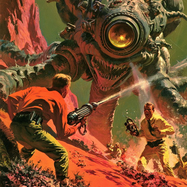Ed Emshwiller style, Midjourney V8.2, render 2 of 4