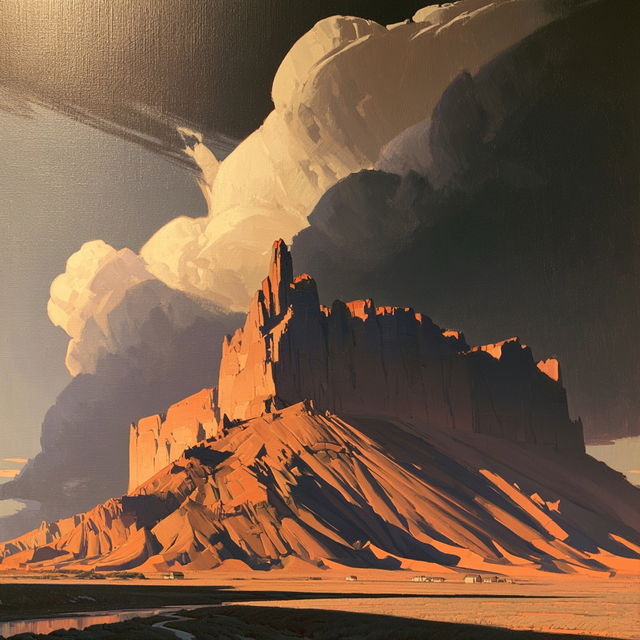Ed Mell style, Midjourney V8.2, render 1 of 4