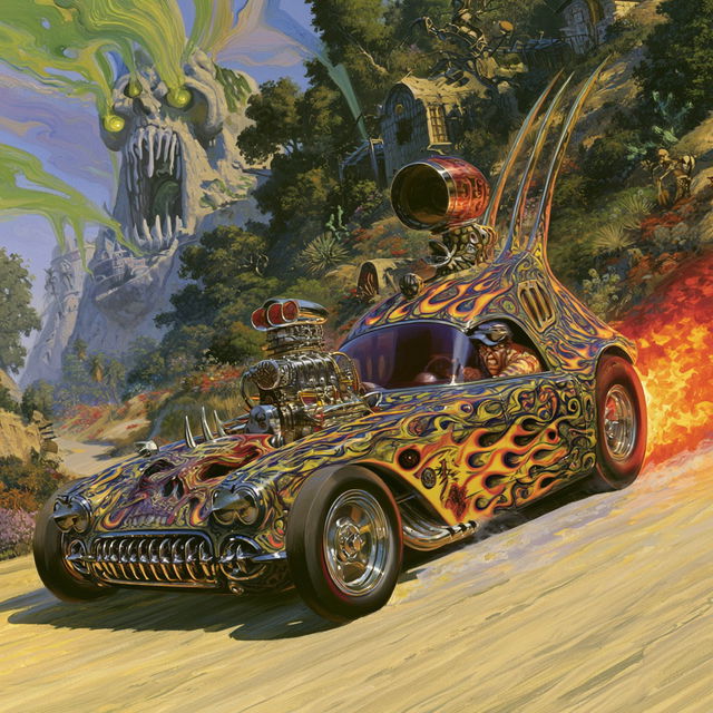Ed Roth style, Midjourney V8.2, render 2 of 4