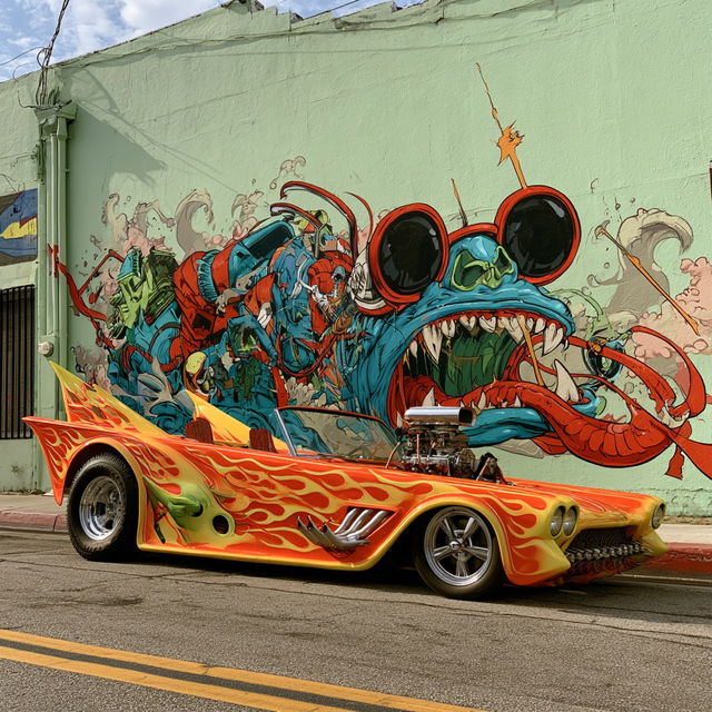 Ed Roth style, Midjourney V8.2, render 1 of 4