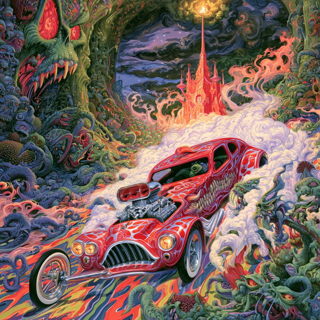 Ed Roth style, Midjourney V8.2, render 4 of 4