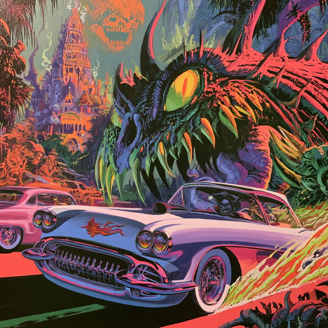 Ed Roth style, Midjourney V8.2, render 3 of 4