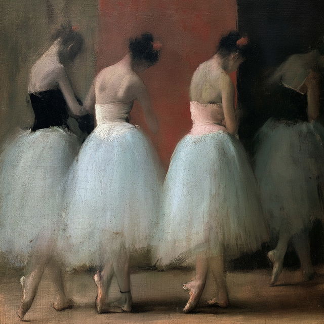 Edgar Degas style, Midjourney V8.2, render 3 of 4