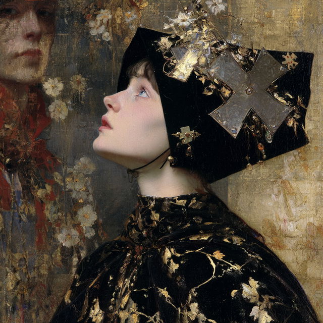 Edgar Maxence style, Midjourney V8.2, render 4 of 4