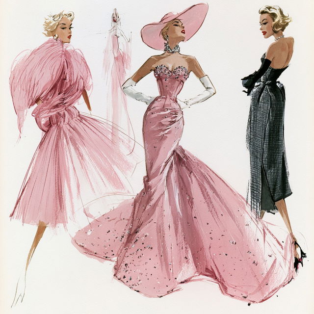 Edith Head style, Midjourney V8.2, render 2 of 4