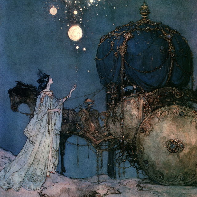 Edmund Dulac style, Midjourney V8.2, render 2 of 4