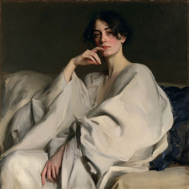 Edmund Tarbell style, Midjourney V8.2, render 4 of 4