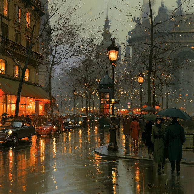 Edouard Cortes style, Midjourney V8.2, render 1 of 4