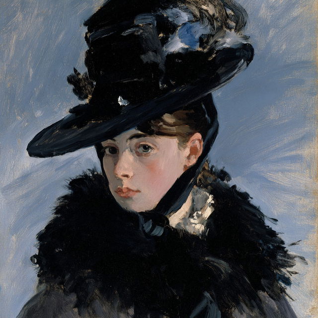 Edouard Manet style, Midjourney V8.2, render 2 of 4