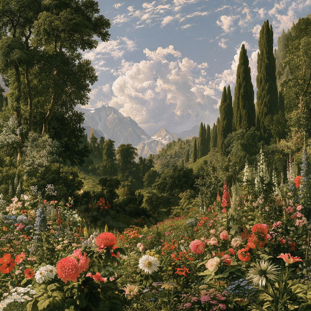 Eduard Gaertner style, Midjourney V8.2, render 2 of 4