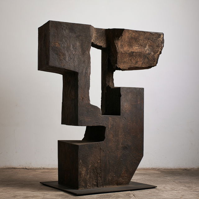 Eduardo Chillida style, Midjourney V8.2, render 4 of 4
