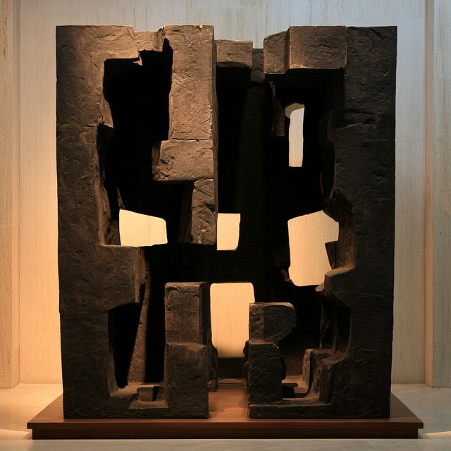 Eduardo Chillida style, Midjourney V8.2, render 3 of 4