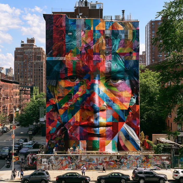 Eduardo Kobra style, Midjourney V8.2, render 4 of 4